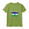 Donna Lesotho Bandiera Paese - Maglietta Souvenir Grunge Invecchiato - Ideale per Compleanno o Natale