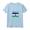 Donna Lesotho Bandiera Paese - Maglietta Souvenir Grunge Invecchiato - Ideale per Compleanno o Natale