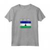 Donna Lesotho Bandiera Paese - Maglietta Souvenir Grunge Invecchiato - Ideale per Compleanno o Natale