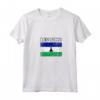 Donna Lesotho Bandiera Paese - Maglietta Souvenir Grunge Invecchiato - Ideale per Compleanno o Natale