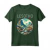 Paesaggio del Lesotho Art Deco Maglietta - Porta con Te la Bellezza del Lesotho - Ideale per i Viaggiatori