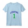 Donna Bandiera del Lesotho - One Maglietta con Collo a V - Mostra il tuo Amore e Orgoglio per il Lesotho