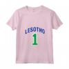 Donna Bandiera del Lesotho - One Maglietta con Collo a V - Mostra il tuo Amore e Orgoglio per il Lesotho