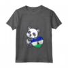 Donna Lesotho Cuore con Panda Pride Lesotho Bandiera Roots Souvenir Maglietta con Collo a V - Ideale per Mostrare il Tuo Orgoglio Lesotho