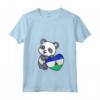 Donna Lesotho Cuore con Panda Pride Lesotho Bandiera Roots Souvenir Maglietta con Collo a V - Ideale per Mostrare il Tuo Orgoglio Lesotho