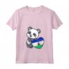 Donna Lesotho Cuore con Panda Pride Lesotho Bandiera Roots Souvenir Maglietta con Collo a V - Ideale per Mostrare il Tuo Orgoglio Lesotho