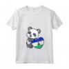 Donna Lesotho Cuore con Panda Pride Lesotho Bandiera Roots Souvenir Maglietta con Collo a V - Ideale per Mostrare il Tuo Orgoglio Lesotho