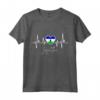 Lesotho Heartbeat ECG Pride Flag Roots Maglietta - Ideale per Mostrare il Tuo Orgoglio Lesotho o Come Souvenir