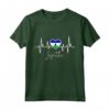 Lesotho Heartbeat ECG Pride Flag Roots Maglietta - Ideale per Mostrare il Tuo Orgoglio Lesotho o Come Souvenir