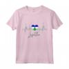 Lesotho Heartbeat ECG Pride Flag Roots Maglietta - Ideale per Mostrare il Tuo Orgoglio Lesotho o Come Souvenir