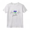 Lesotho Heartbeat ECG Pride Flag Roots Maglietta - Ideale per Mostrare il Tuo Orgoglio Lesotho o Come Souvenir