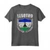 Lesotho Maglietta - T-shirt Patriotica con la Bandiera del Lesotho - Ideale per Patrioti del Lesotho