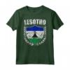 Lesotho Maglietta - T-shirt Patriotica con la Bandiera del Lesotho - Ideale per Patrioti del Lesotho