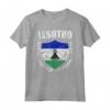 Lesotho Maglietta - T-shirt Patriotica con la Bandiera del Lesotho - Ideale per Patrioti del Lesotho