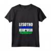 Emblema della Mappa della Bandiera del Lesotho - Maglietta con Collo a V - Ideale per Mostrare il Tuo Orgoglio Nazionale