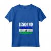 Emblema della Mappa della Bandiera del Lesotho - Maglietta con Collo a V - Ideale per Mostrare il Tuo Orgoglio Nazionale