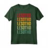 Lesotho Rainbow Testo Design, Lesotho Paese Maglietta - Ideale Regalo per Mostrare l'Orgoglio del Lesotho!