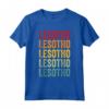 Lesotho Rainbow Testo Design, Lesotho Paese Maglietta - Ideale Regalo per Mostrare l'Orgoglio del Lesotho!
