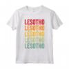 Lesotho Rainbow Testo Design, Lesotho Paese Maglietta - Ideale Regalo per Mostrare l'Orgoglio del Lesotho!
