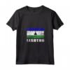 Donna Lesotho Bandiera Grunge Maglietta con Collo a V - Ideale come Souvenir per Uomini e Donne che Amano il Lesotho