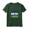 Donna Lesotho Bandiera Grunge Maglietta con Collo a V - Ideale come Souvenir per Uomini e Donne che Amano il Lesotho