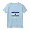 Donna Lesotho Bandiera Grunge Maglietta con Collo a V - Ideale come Souvenir per Uomini e Donne che Amano il Lesotho