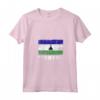 Donna Lesotho Bandiera Grunge Maglietta con Collo a V - Ideale come Souvenir per Uomini e Donne che Amano il Lesotho