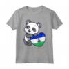Lesotho Cuore con Panda Pride - Roots Souvenir Maglietta per Mostrare il Tuo Orgoglio Lesotho - Ideale per Radici Lesotho e Amanti della Cultura