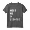 Incontriamoci a Lesotho Africa - Maglietta Geografica Vintage Retro per Appassionati di Viaggi e Geografia