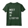 Incontriamoci a Lesotho Africa - Maglietta Geografica Vintage Retro per Appassionati di Viaggi e Geografia