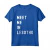 Incontriamoci a Lesotho Africa - Maglietta Geografica Vintage Retro per Appassionati di Viaggi e Geografia