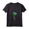 Donna Lesotho Rose con Scheletro - Orgoglio Bandiera Lesotho Roots Souvenir Maglietta - Ideale per Mostrare il Tuo Amore per la Cultura Lesothiana