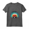 Donna Dipendente dal Lesotho Maglietta con Collo a V - Addicted to Lesotho - Design Blu Montagna