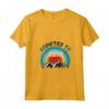Donna Dipendente dal Lesotho Maglietta con Collo a V - Addicted to Lesotho - Design Blu Montagna