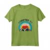 Donna Dipendente dal Lesotho Maglietta con Collo a V - Addicted to Lesotho - Design Blu Montagna