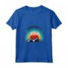 Donna Dipendente dal Lesotho Maglietta con Collo a V - Addicted to Lesotho - Design Blu Montagna