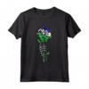 Lesotho Rose con Scheletro - Orgoglio Bandiera Lesotho Roots Souvenir Maglietta - Ideale per Mostrare Amore e Supporto al Popolo del Lesotho