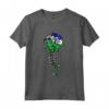 Lesotho Rose con Scheletro - Orgoglio Bandiera Lesotho Roots Souvenir Maglietta - Ideale per Mostrare Amore e Supporto al Popolo del Lesotho