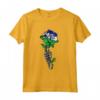 Lesotho Rose con Scheletro - Orgoglio Bandiera Lesotho Roots Souvenir Maglietta - Ideale per Mostrare Amore e Supporto al Popolo del Lesotho