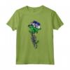 Lesotho Rose con Scheletro - Orgoglio Bandiera Lesotho Roots Souvenir Maglietta - Ideale per Mostrare Amore e Supporto al Popolo del Lesotho