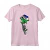 Lesotho Rose con Scheletro - Orgoglio Bandiera Lesotho Roots Souvenir Maglietta - Ideale per Mostrare Amore e Supporto al Popolo del Lesotho