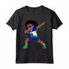 Lesotho Flag Dabbing Girl Kids Dance Maglietta - Fun Tee for Men, Women, and Kids