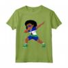 Lesotho Flag Dabbing Girl Kids Dance Maglietta - Fun Tee for Men, Women, and Kids