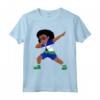 Lesotho Flag Dabbing Girl Kids Dance Maglietta - Fun Tee for Men, Women, and Kids