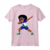 Lesotho Flag Dabbing Girl Kids Dance Maglietta - Fun Tee for Men, Women, and Kids