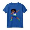 Lesotho Flag Dabbing Girl Kids Dance Maglietta - Fun Tee for Men, Women, and Kids