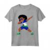 Lesotho Flag Dabbing Girl Kids Dance Maglietta - Fun Tee for Men, Women, and Kids