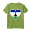 Lesotho Bandiera Cuore - Maglietta Amore e Sostegno per Regali Patriottici nel Lesotho - Ideale per Viaggi e Compleanni