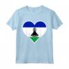 Lesotho Bandiera Cuore - Maglietta Amore e Sostegno per Regali Patriottici nel Lesotho - Ideale per Viaggi e Compleanni