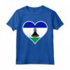 Lesotho Bandiera Cuore - Maglietta Amore e Sostegno per Regali Patriottici nel Lesotho - Ideale per Viaggi e Compleanni